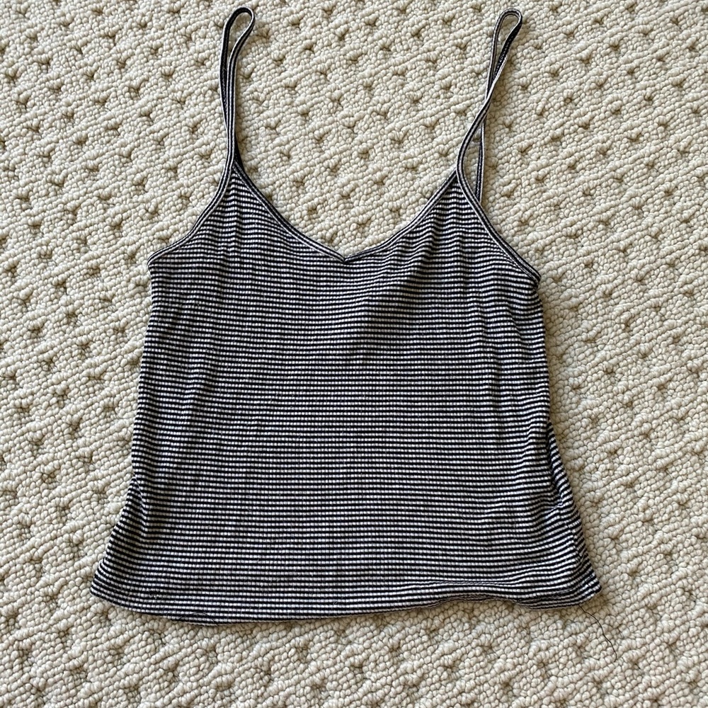 urban outfitters striped tank crop top